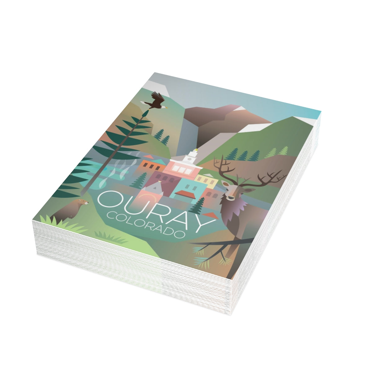 Ouray Folded Matte Notecards + Envelopes (10pcs)