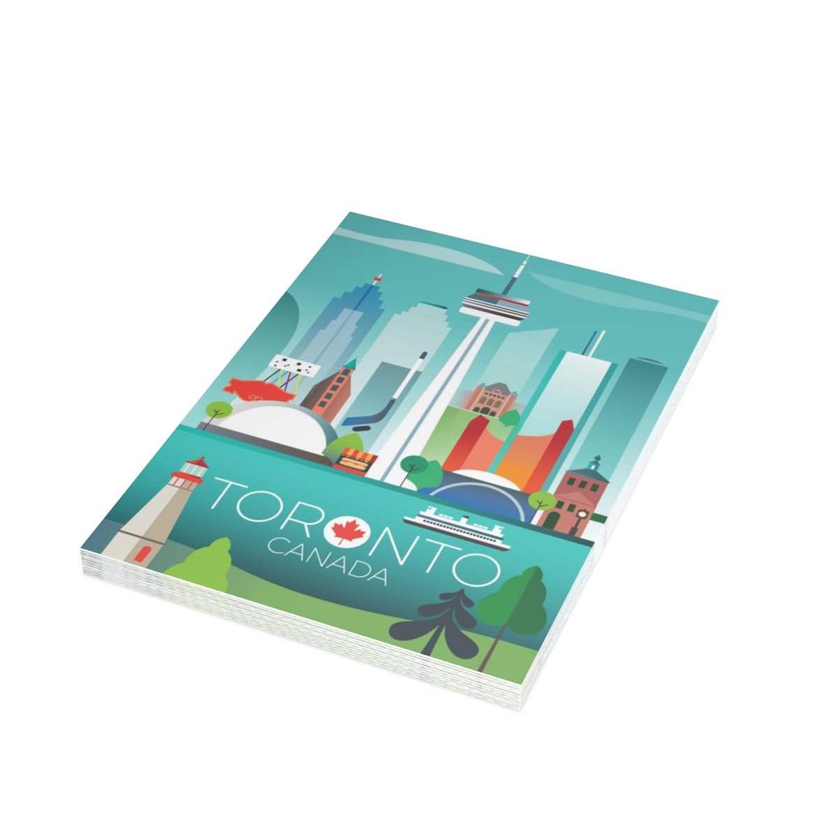 Toronto Folded Matte Notecards + Envelopes (10pcs)