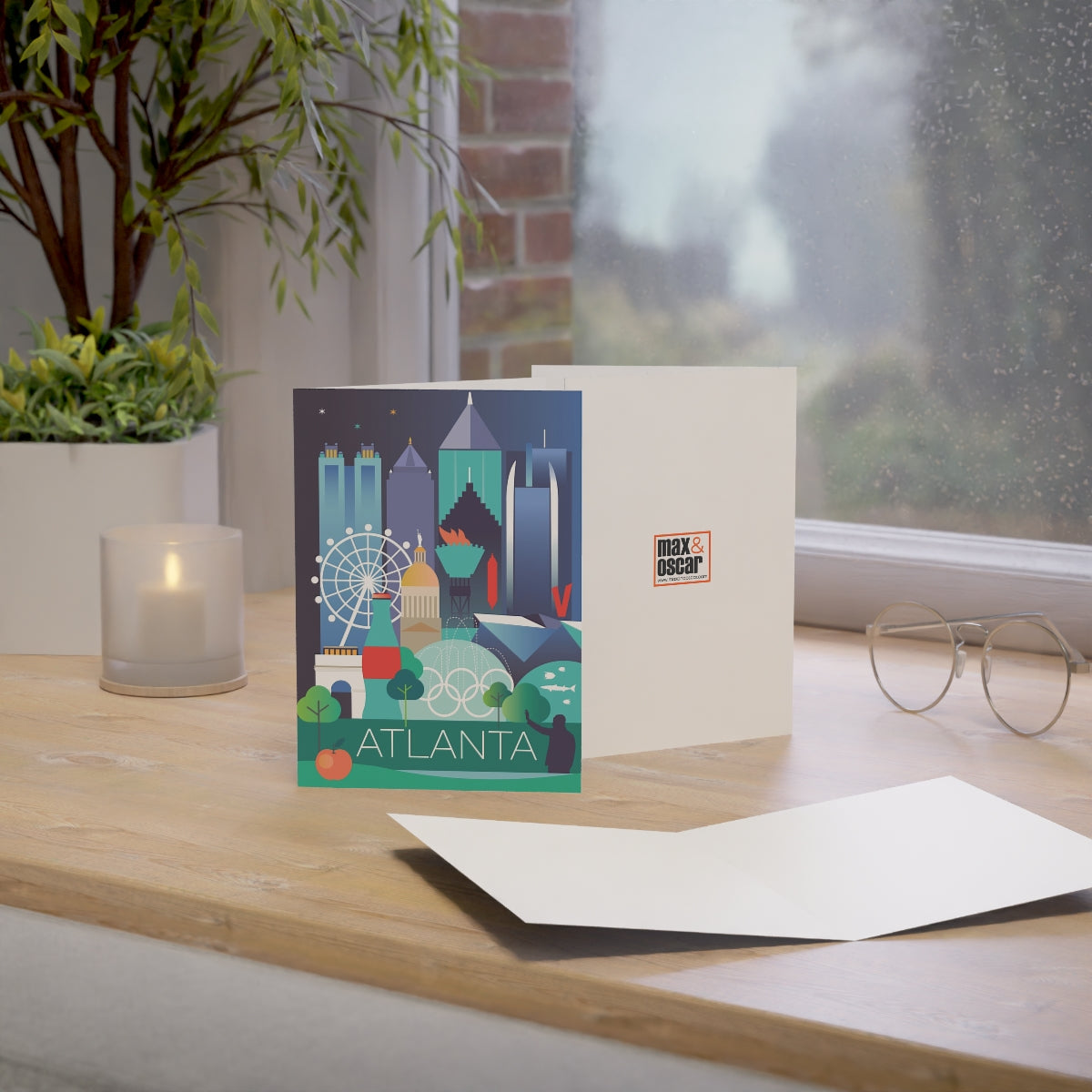 Atlanta Folded Matte Notecards + Envelopes (10pcs)