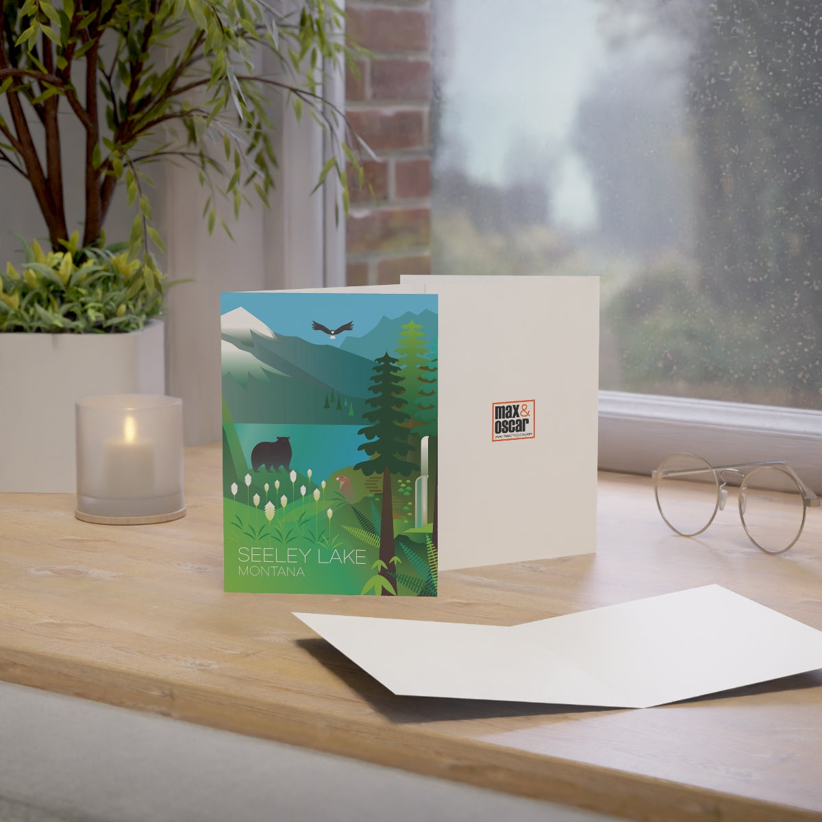 Seeley Lake Folded Matte Notecards + Envelopes (10pcs)