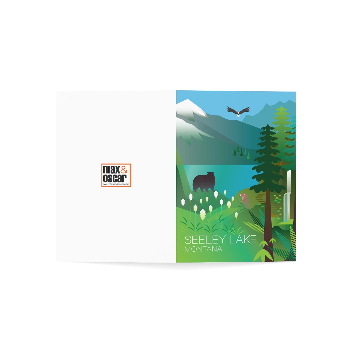 Seeley Lake Folded Matte Notecards + Envelopes (10pcs)