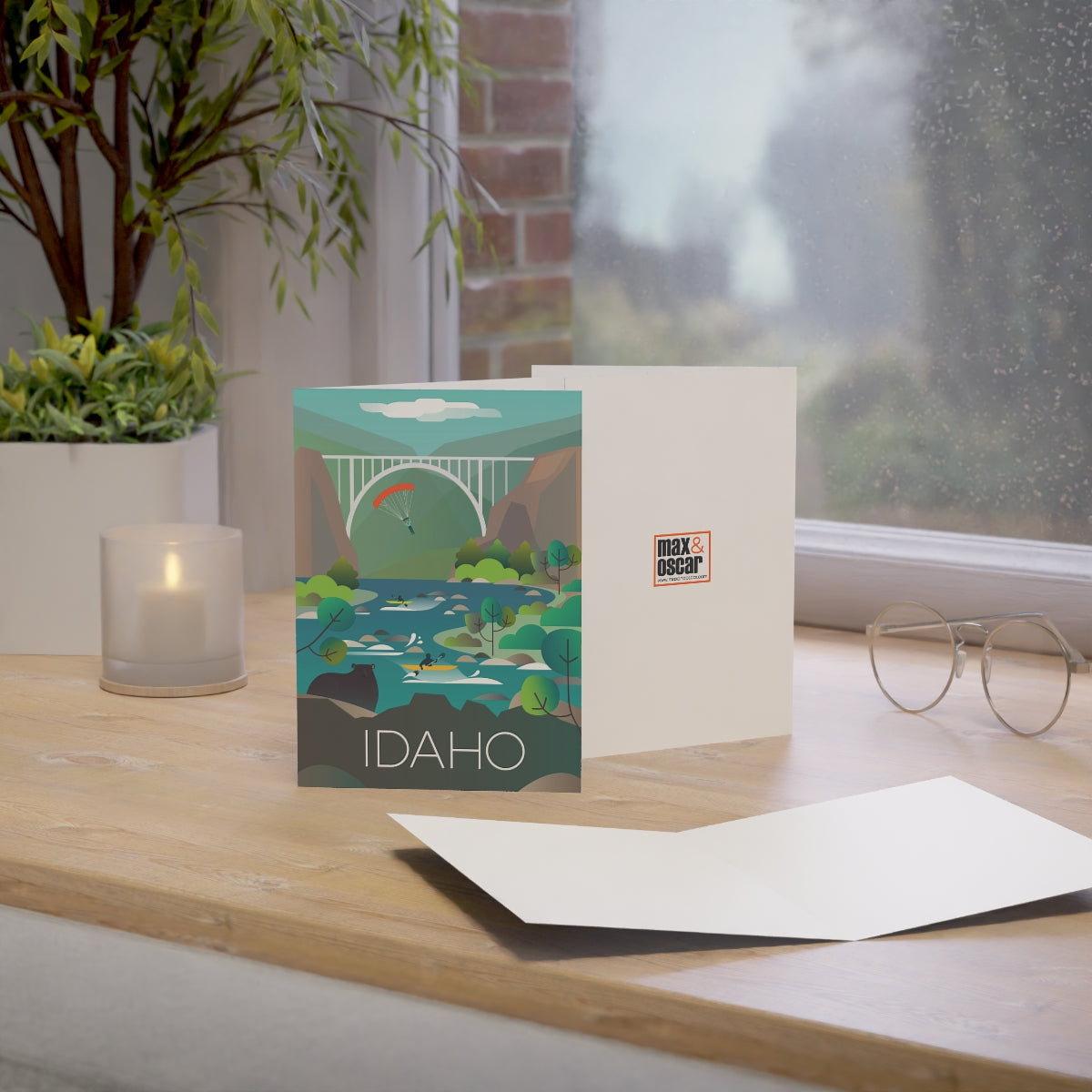 Idaho Folded Matte Notecards + Envelopes (10pcs)