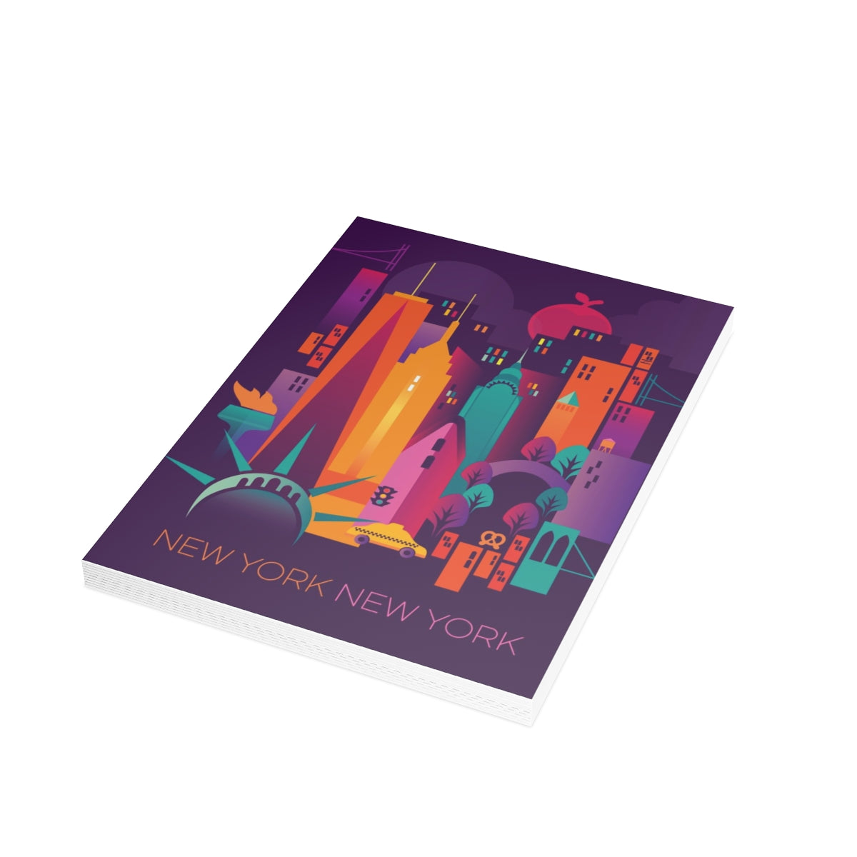 New York City Folded Matte Notecards + Envelopes (10pcs)
