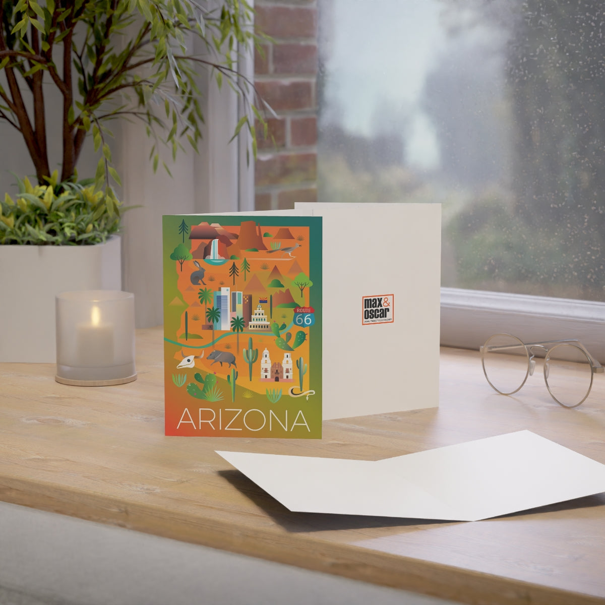 Arizona Folded Matte Notecards + Envelopes (10pcs)