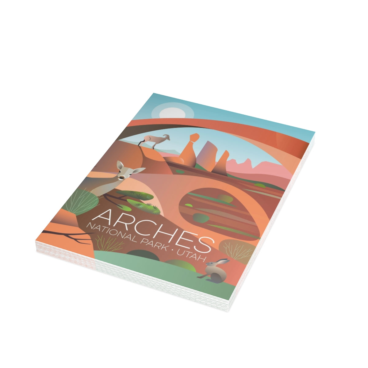 Arches National Park Folded Matte Notecards + Envelopes (10pcs)