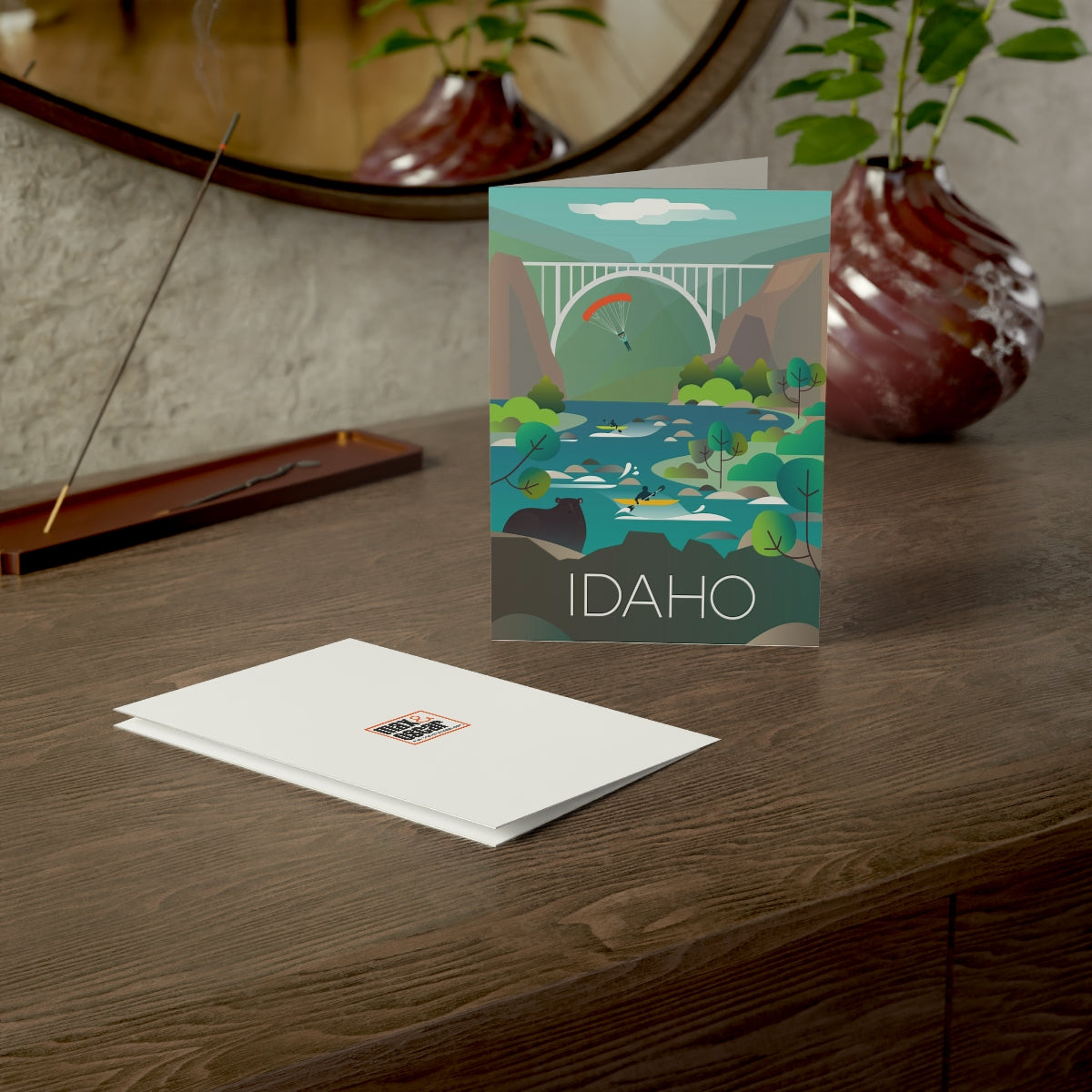 Idaho Folded Matte Notecards + Envelopes (10pcs)