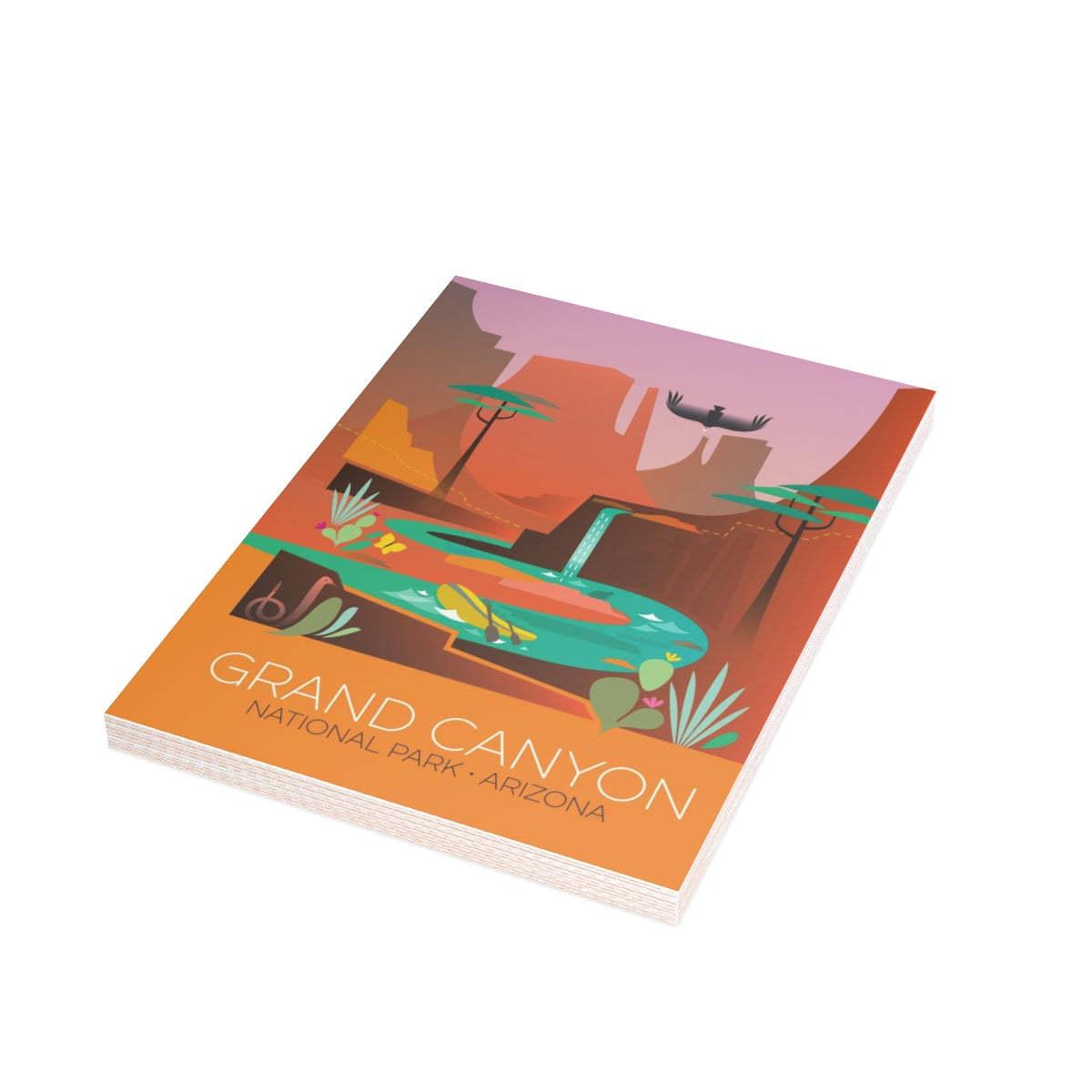 Grand Canyon National Park Matte Folded Notecards + Envelopes (10pcs)