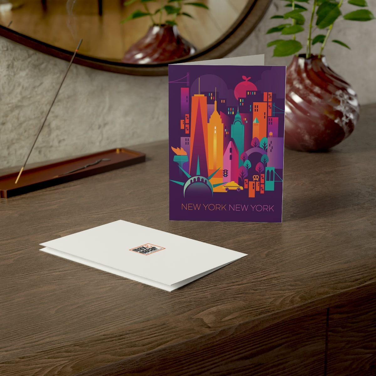 New York City Folded Matte Notecards + Envelopes (10pcs)