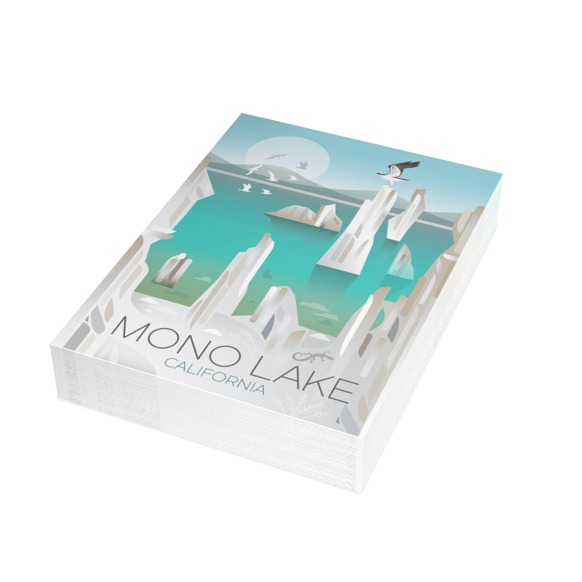 Mono Lake Folded Matte Notecards + Envelopes (10pcs)