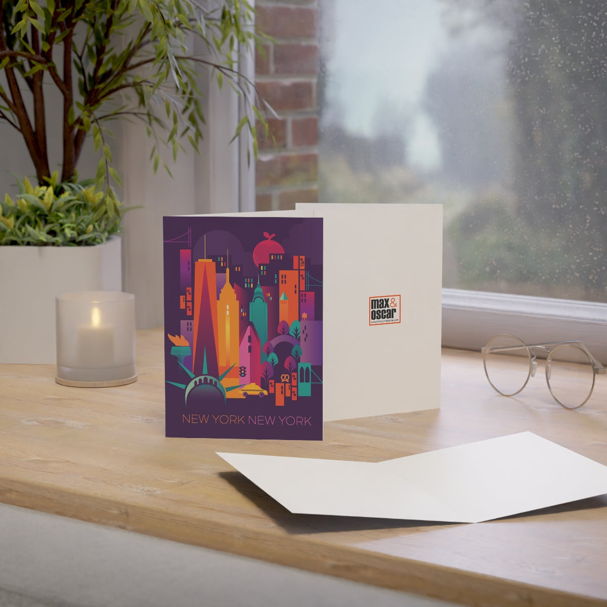 New York City Folded Matte Notecards + Envelopes (10pcs)