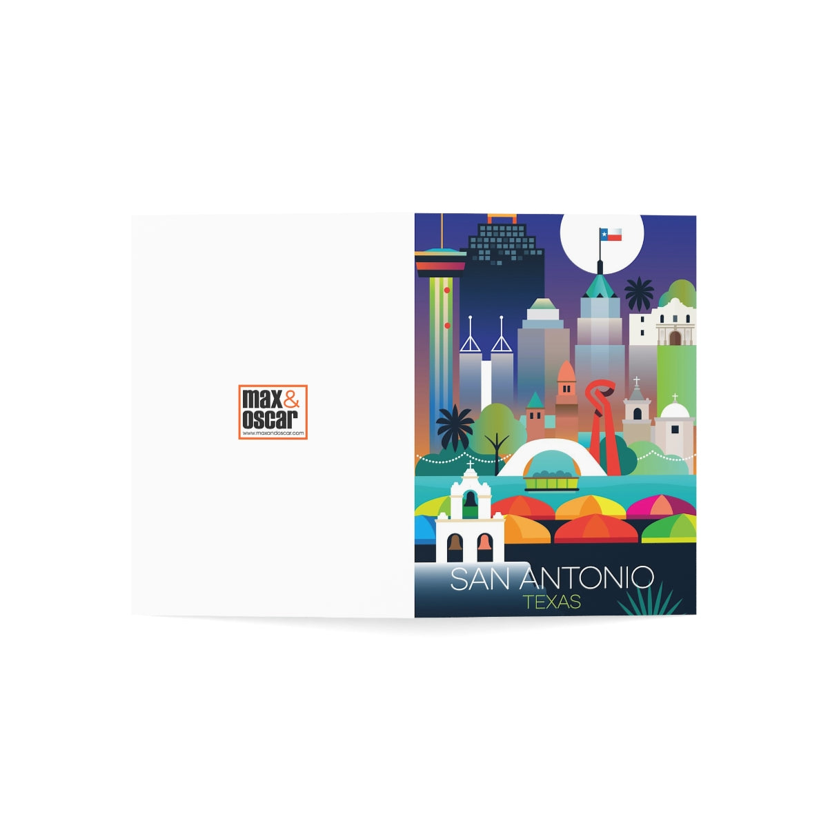 San Antonio Folded Matte Notecards + Envelopes (10pcs)