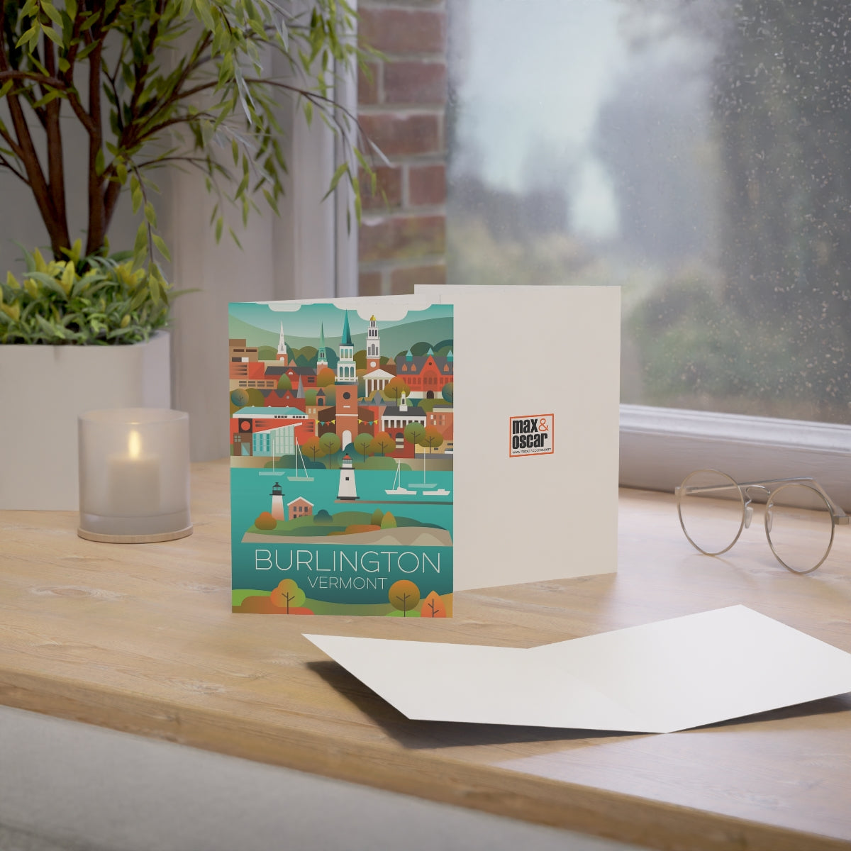 Burlington Folded Matte Notecards + Envelopes (10pcs)