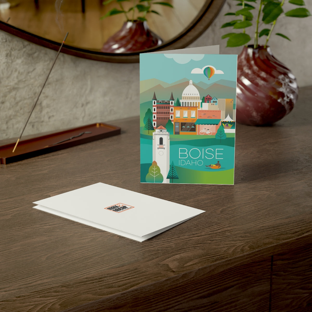 Boise Folded Matte Notecards + Envelopes (10pcs)
