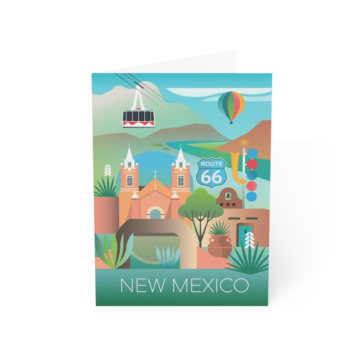 New Mexico Folded Matte Notecards + Envelopes (10pcs)