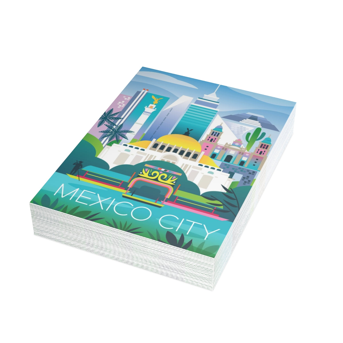 Mexico City Folded Matte Notecards + Envelopes (10pcs)