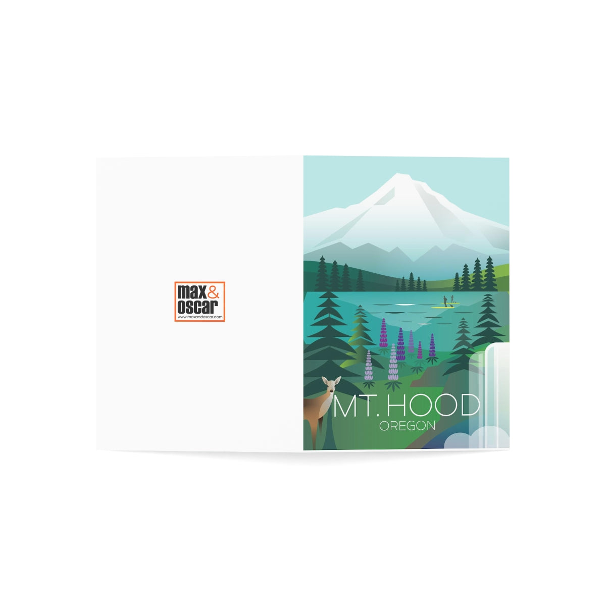 Mount Hood Folded Matte Notecards + Envelopes (10pcs)