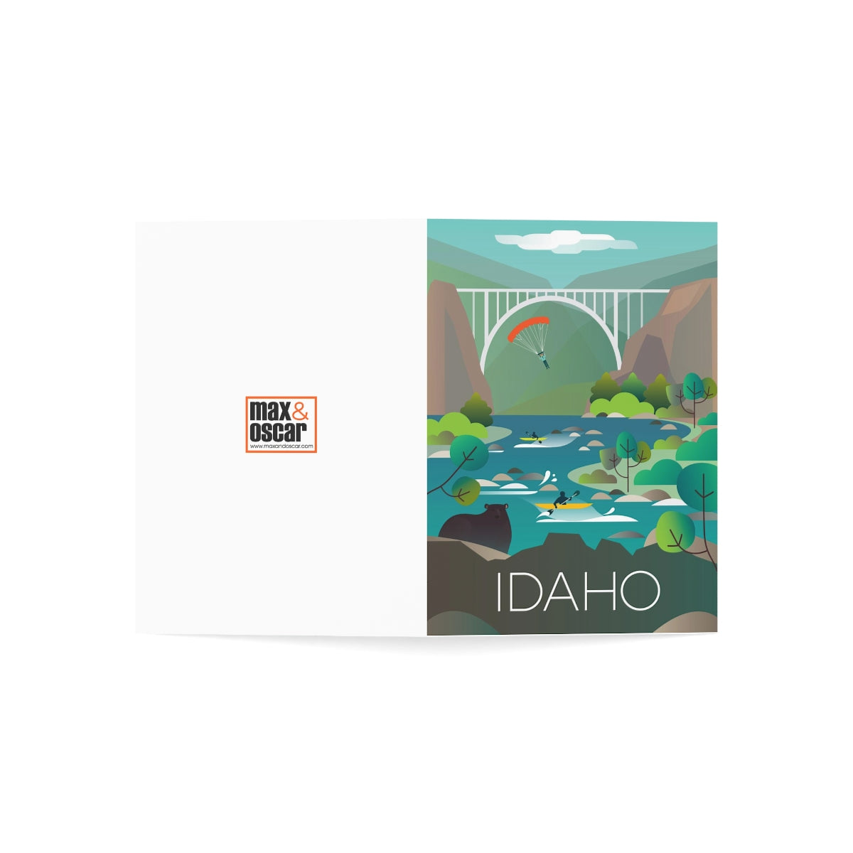 Idaho Folded Matte Notecards + Envelopes (10pcs)