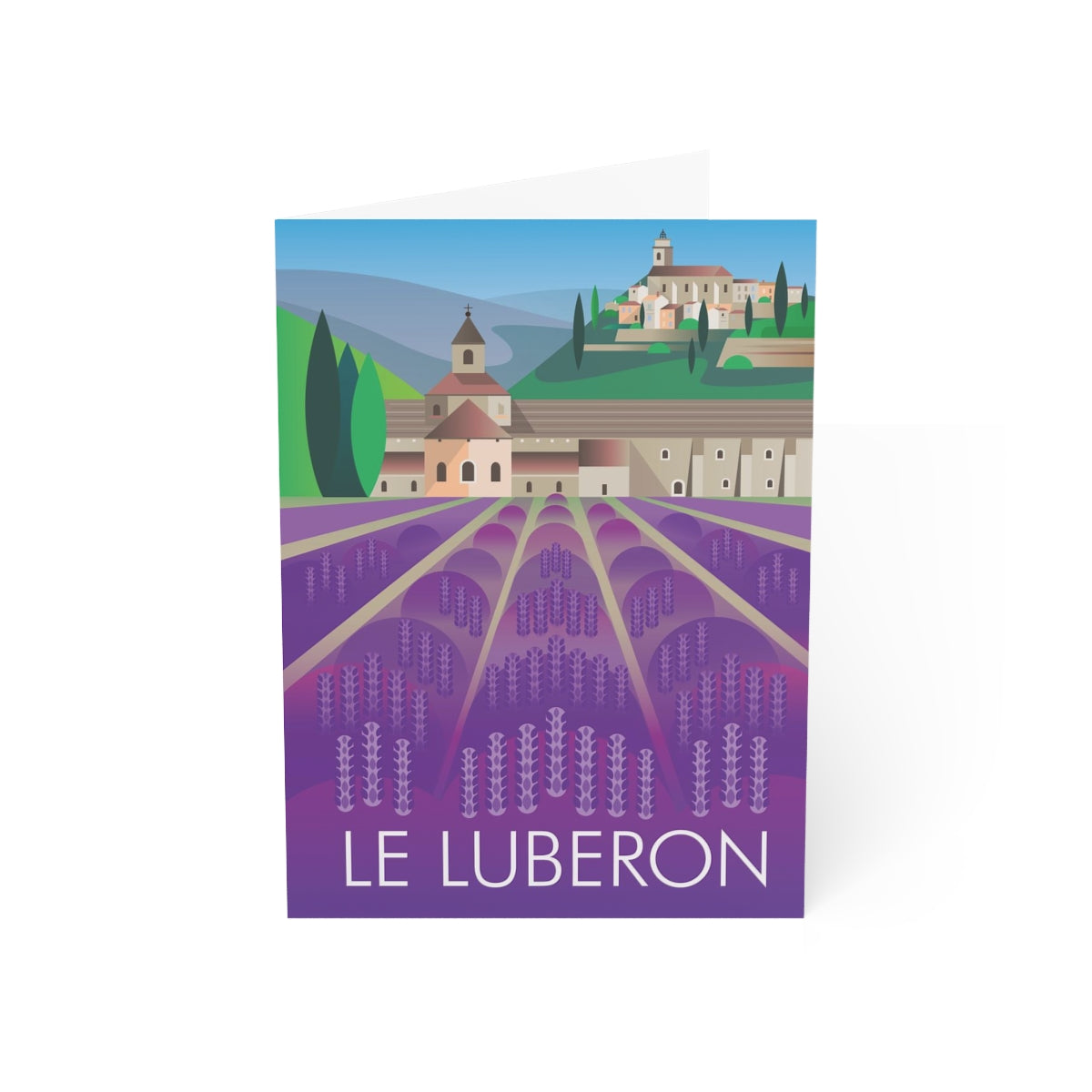 Le Luberon Folded Matte Notecards + Envelopes (10pcs)
