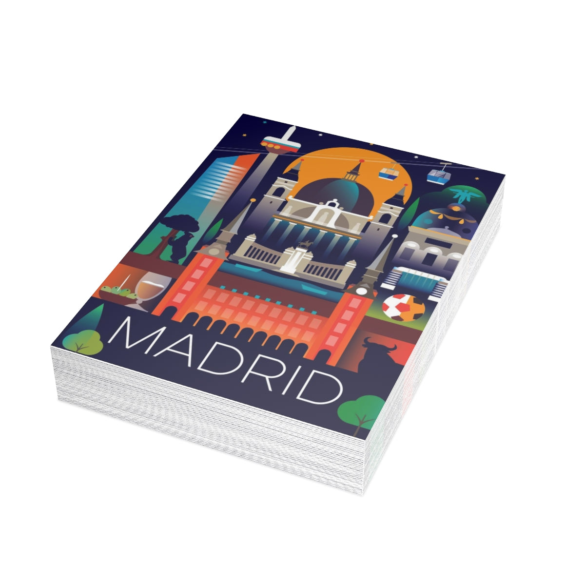 Madrid Folded Matte Notecards + Envelopes (10pcs)