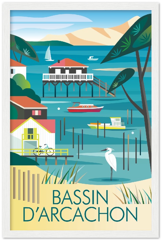 Bassin D'Archachon Premium Matte Paper Wooden Framed Poster
