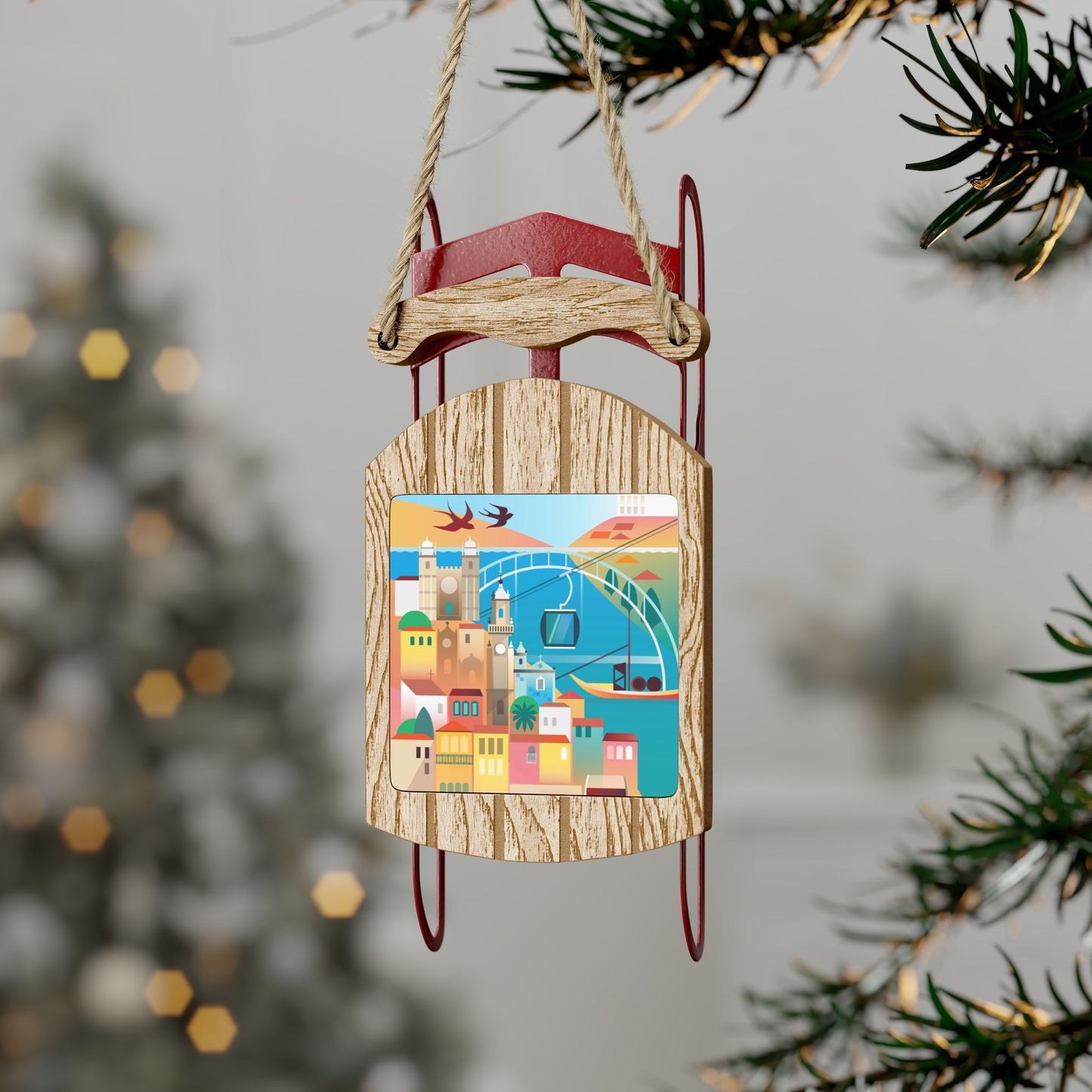 Porto Sled Ornament