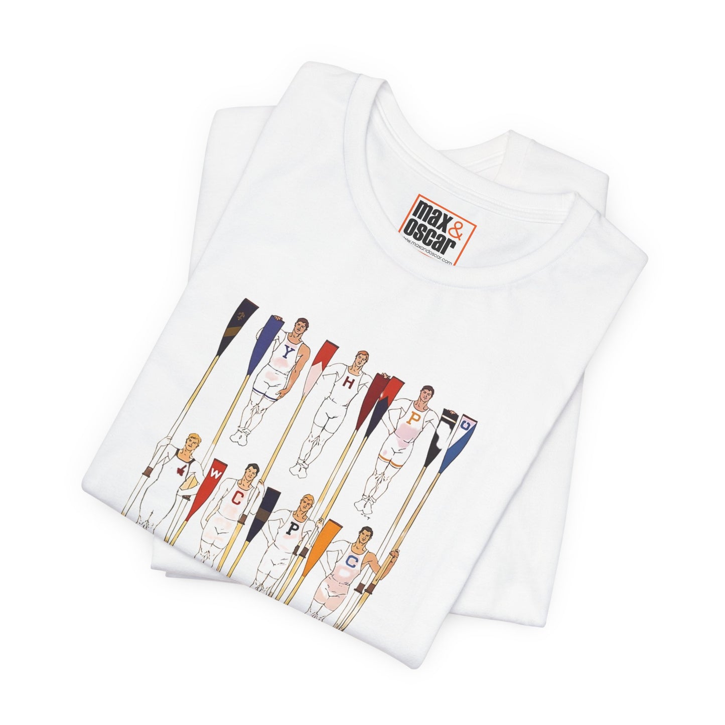 College Crews Rowing Team Vintage Graphic Tee