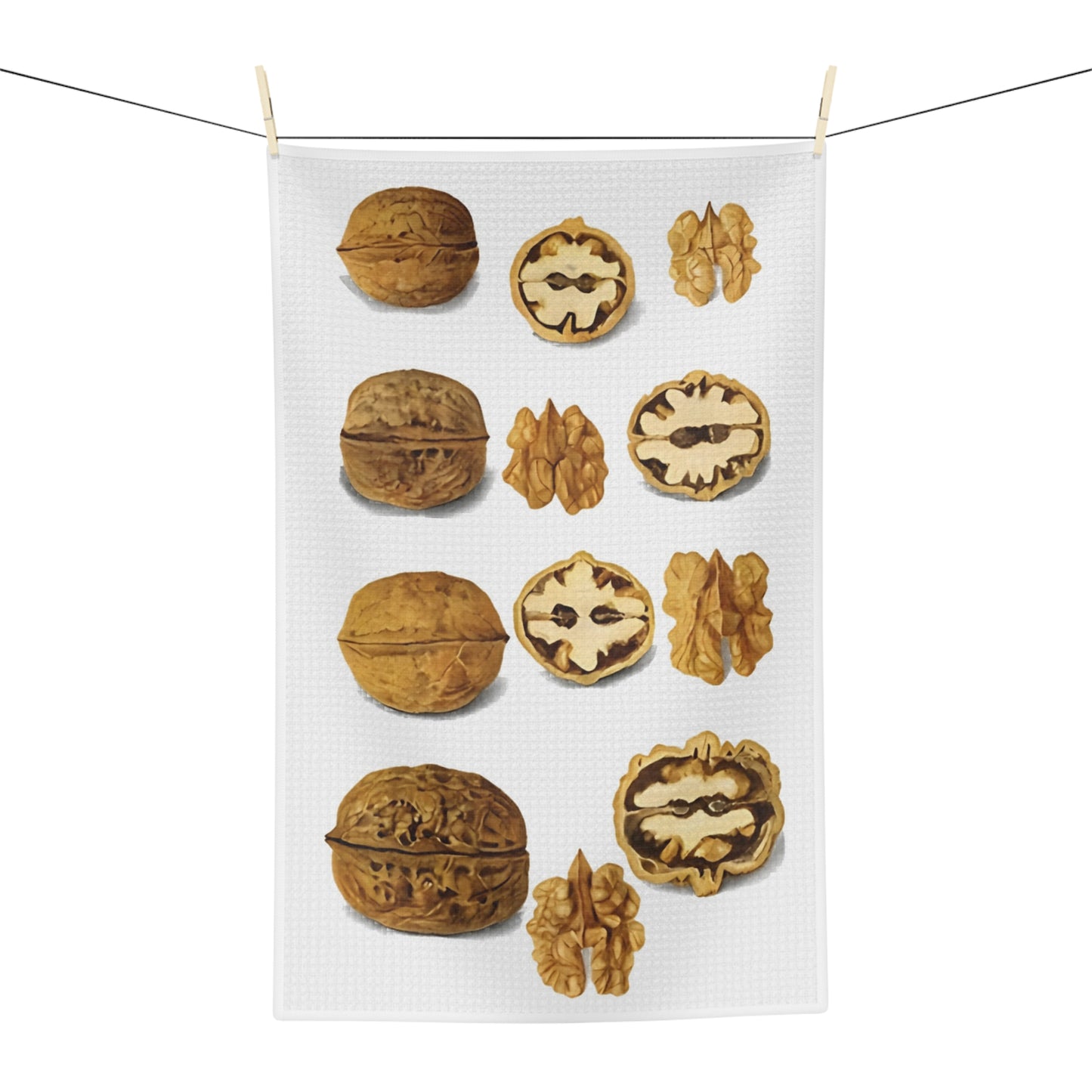 Walnut Vintage Botanical Microfiber Tea Towel