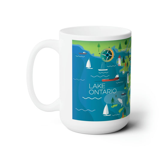 Tasse en céramique des Mille Îles 11oz ou 15oz 