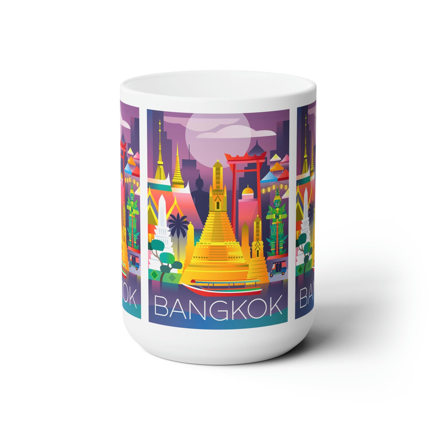 Tasse en céramique Bangkok 11oz ou 15oz 