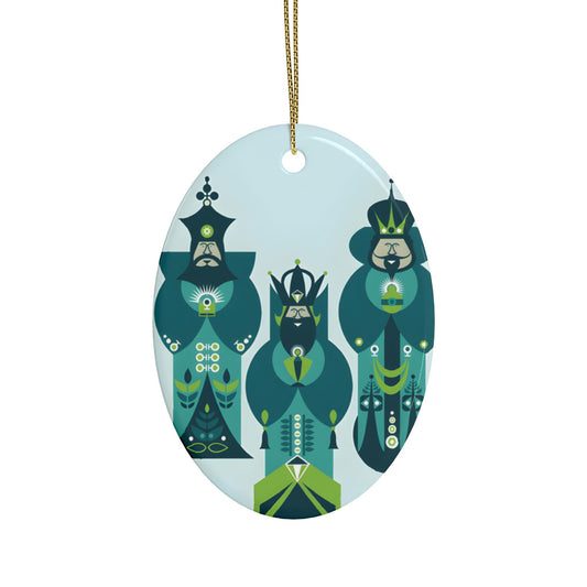 Three Kings Ceramic Ornament