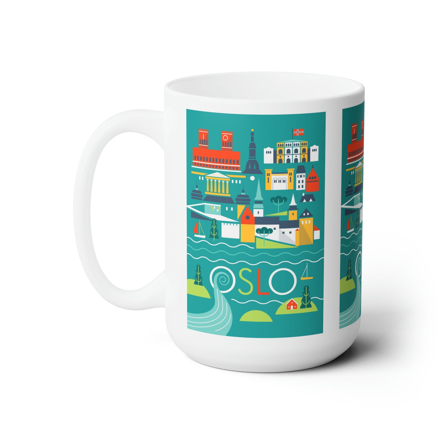 Oslo Scandi Ceramic Mug 11oz or 15oz
