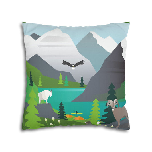 Housse de coussin du parc national des Glaciers