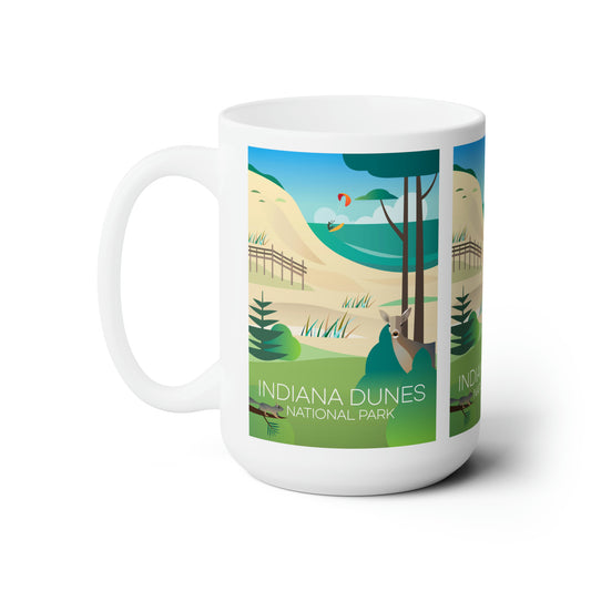 Tasse en céramique du parc national d’Indiana Dunes 11oz ou 15oz 