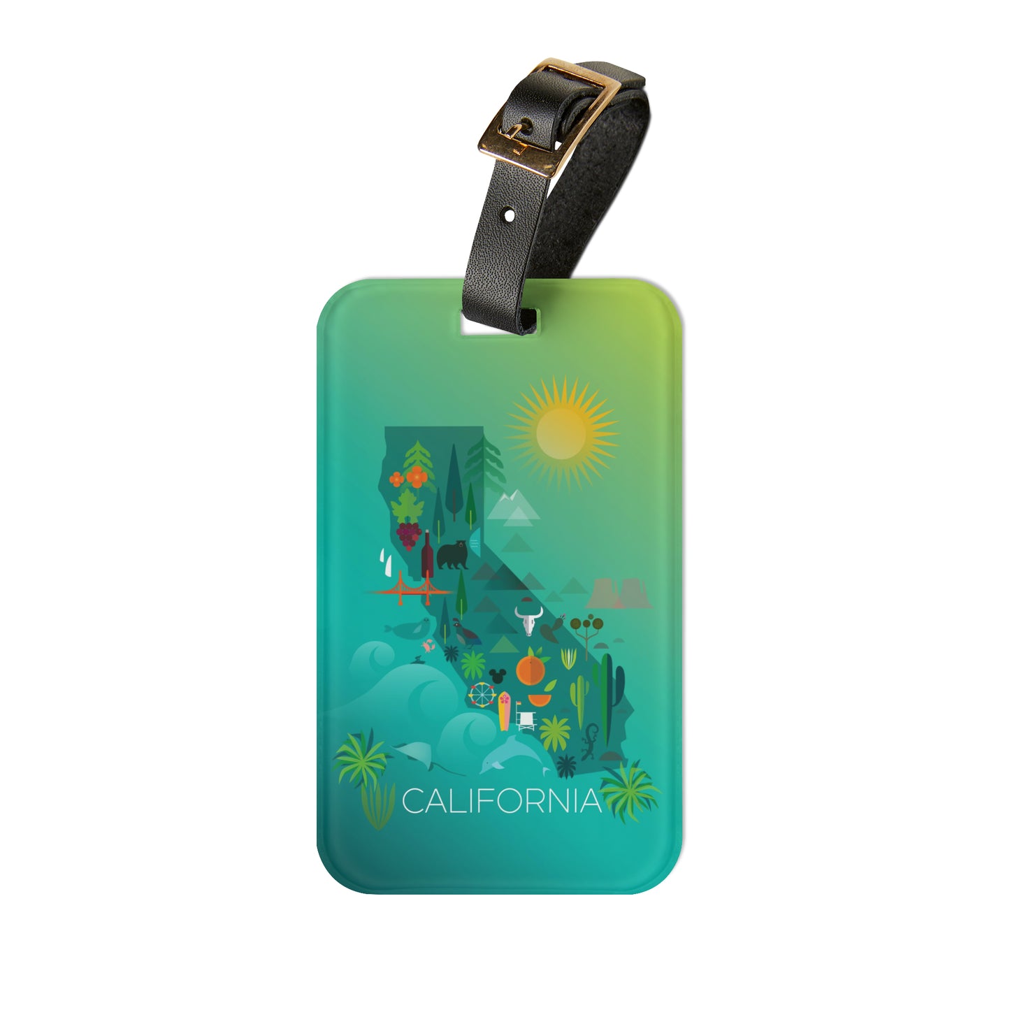 California Luggage Tag