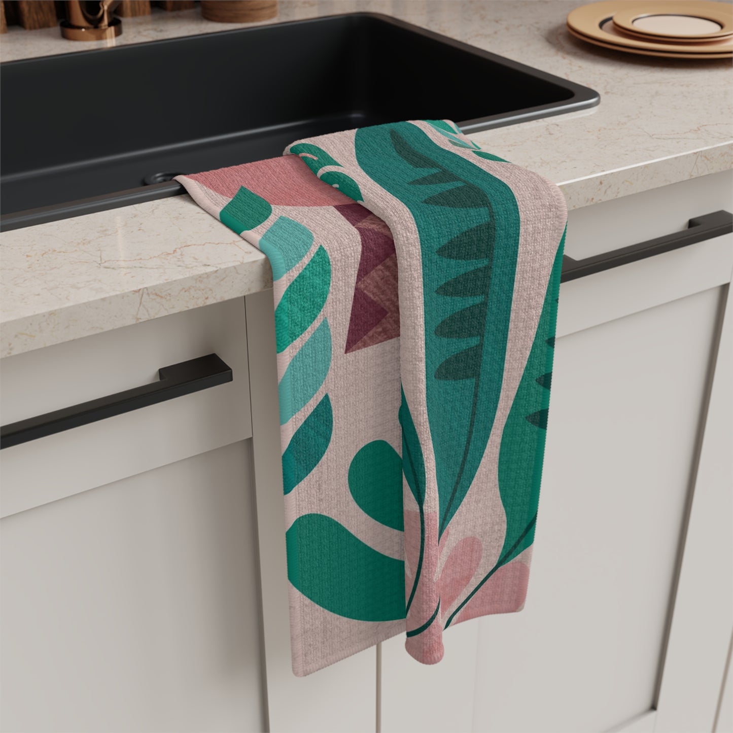 Dusky Garden Microfiber Tea Towel
