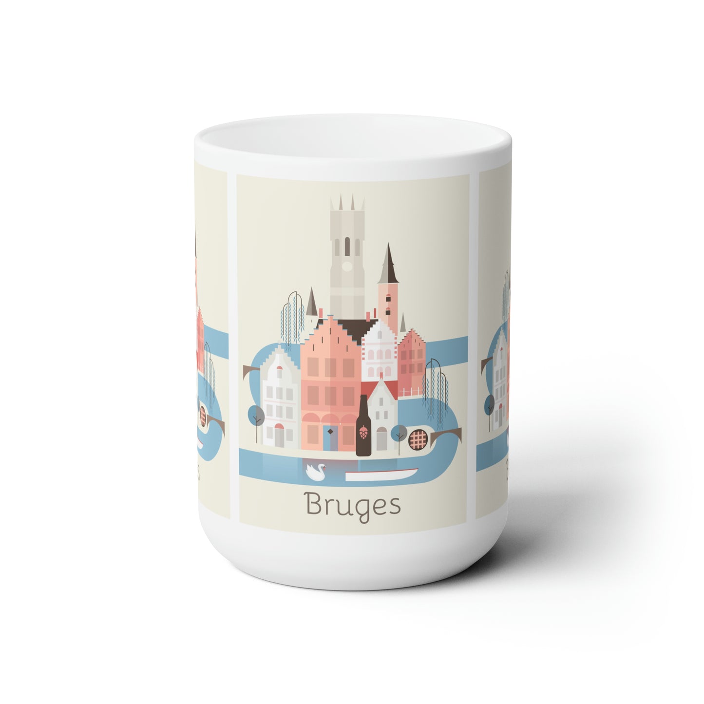 Bruges Ceramic Mug 11oz or 15oz