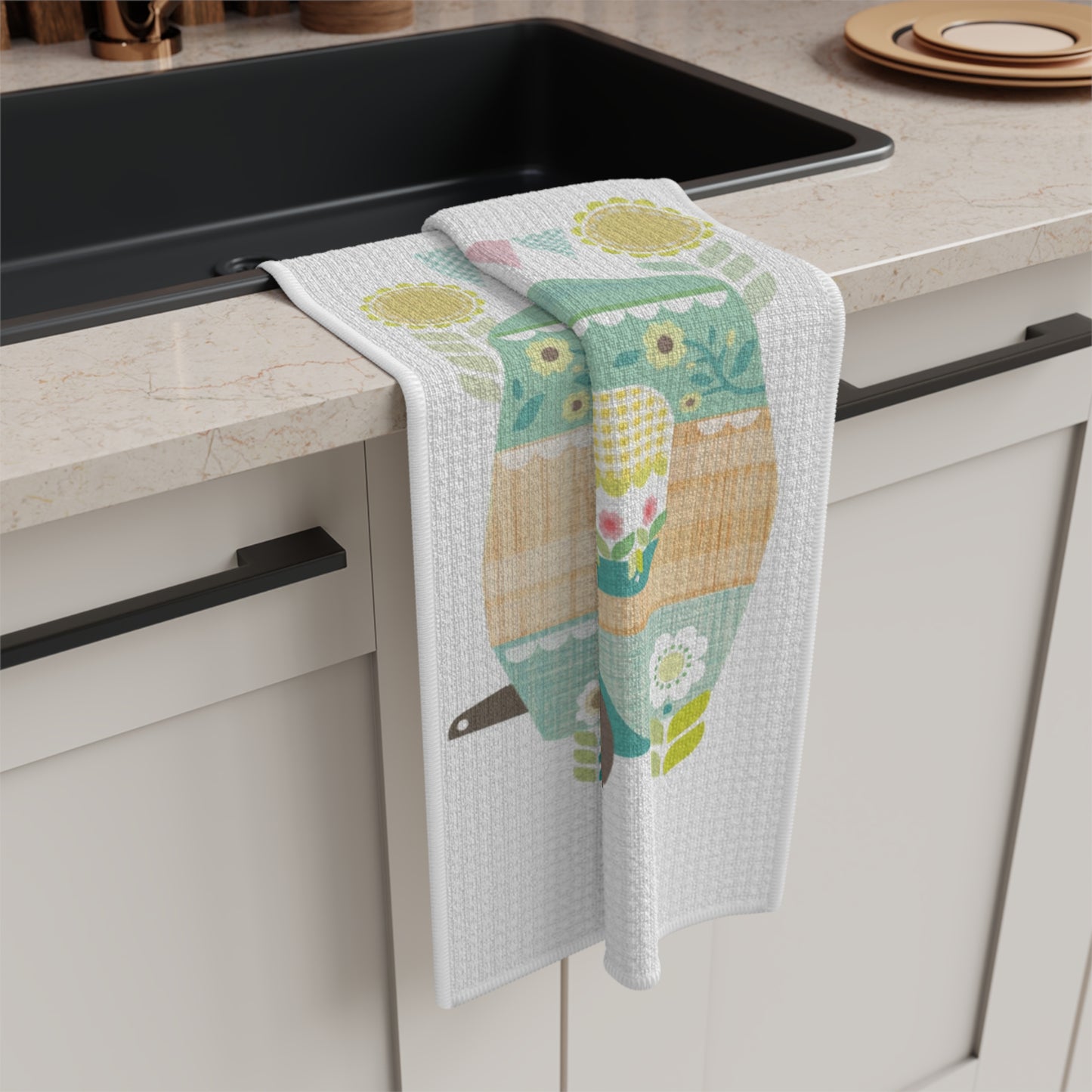 Home Sweet Home Caravan Microbfiber Tea Towel