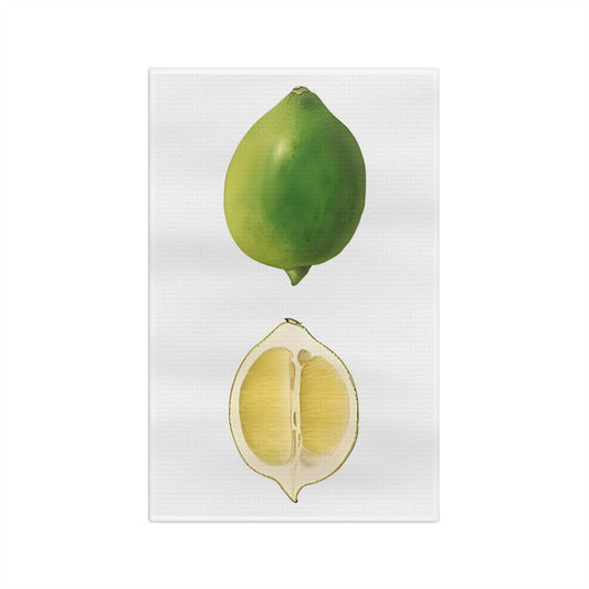 Lime Vintage Botanical Microfiber Tea Towel