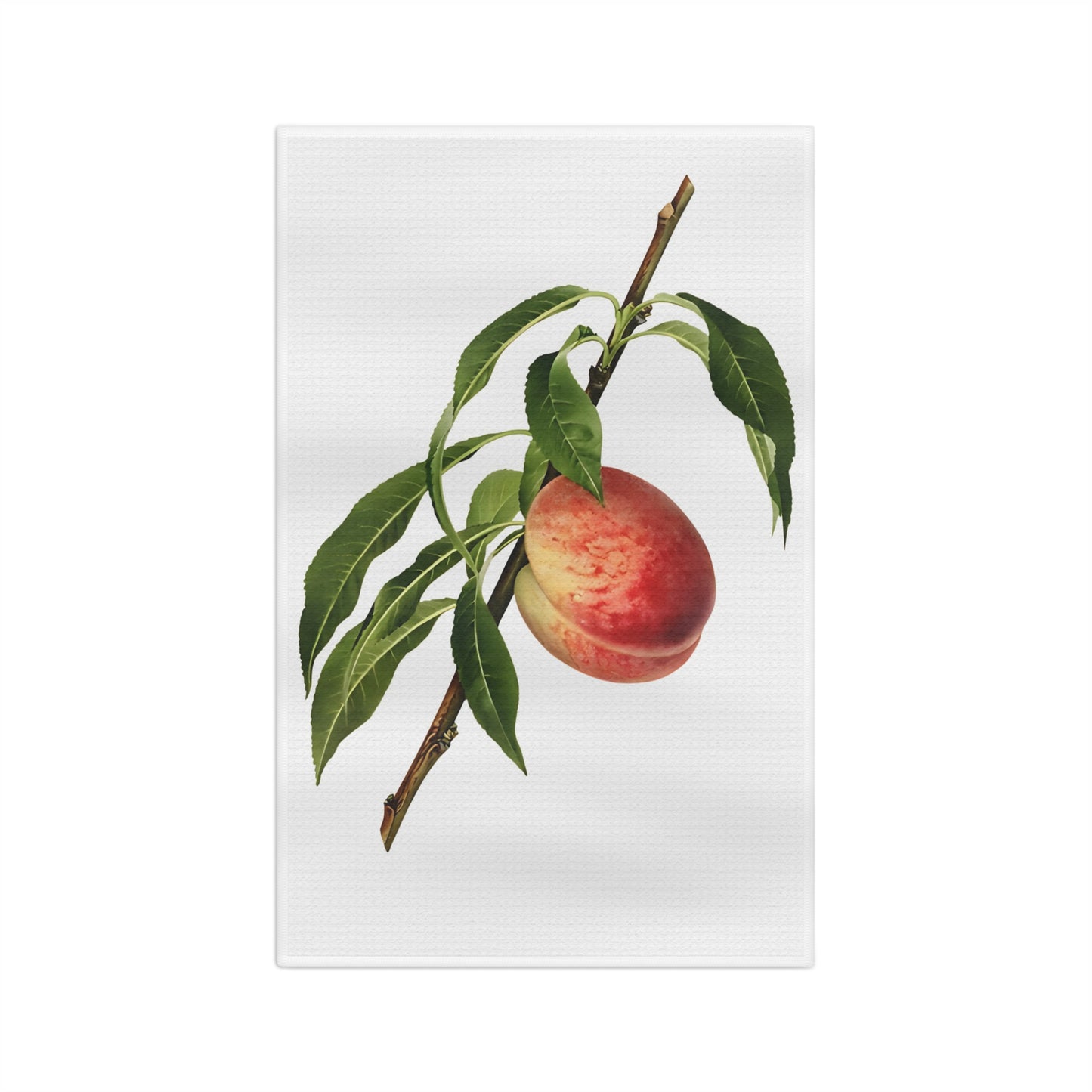 Peach Vintage Botanical Microfiber Tea Towel
