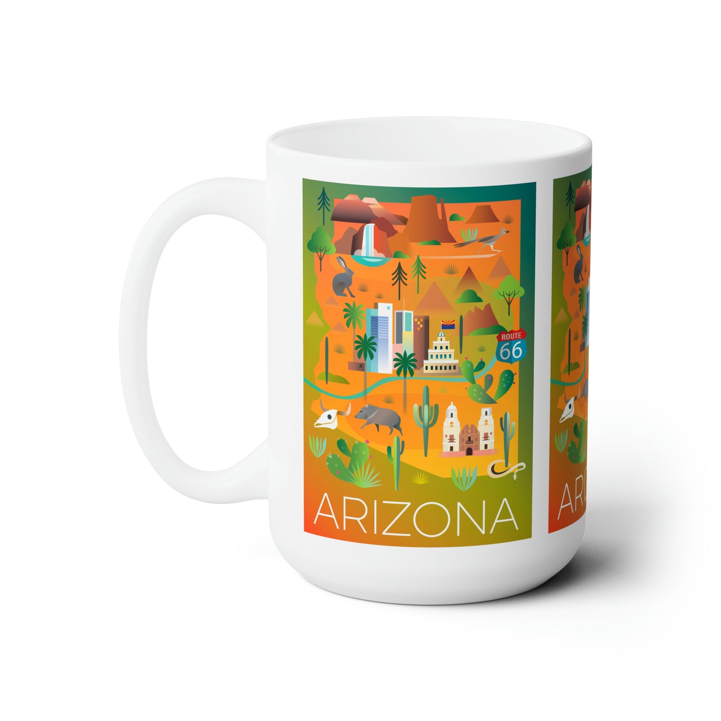 Tasse en céramique Arizona 11oz ou 15oz 