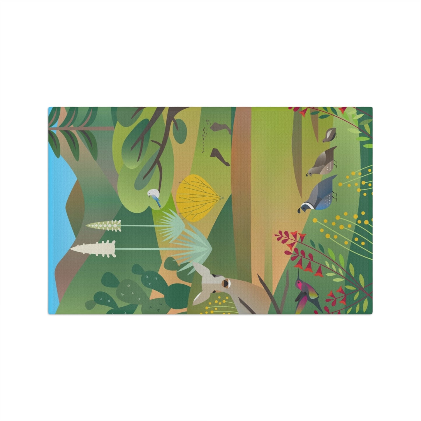 California Wildlife Microfiber Tea Towel