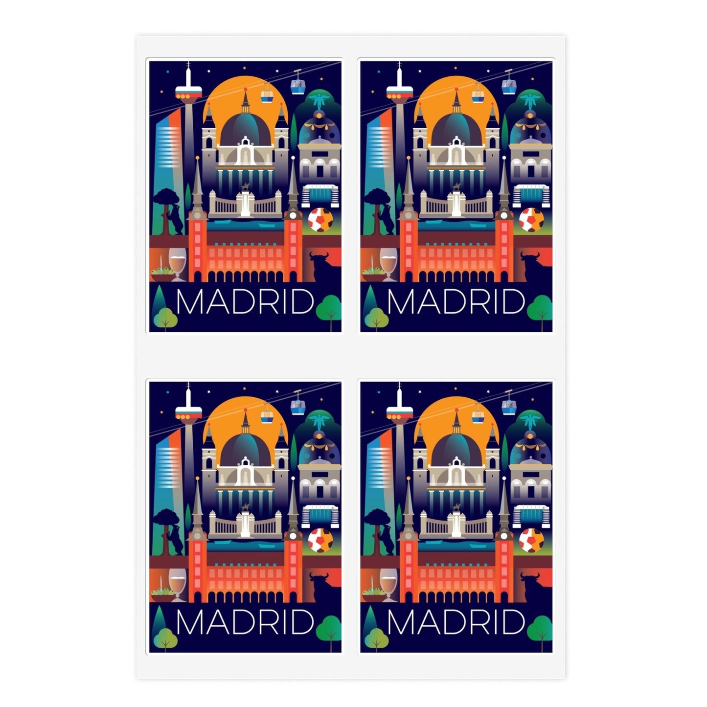 Madrid Sticker Sheet