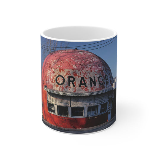 ROADSIDE MUGS - Orange Ceramic Mug 11oz