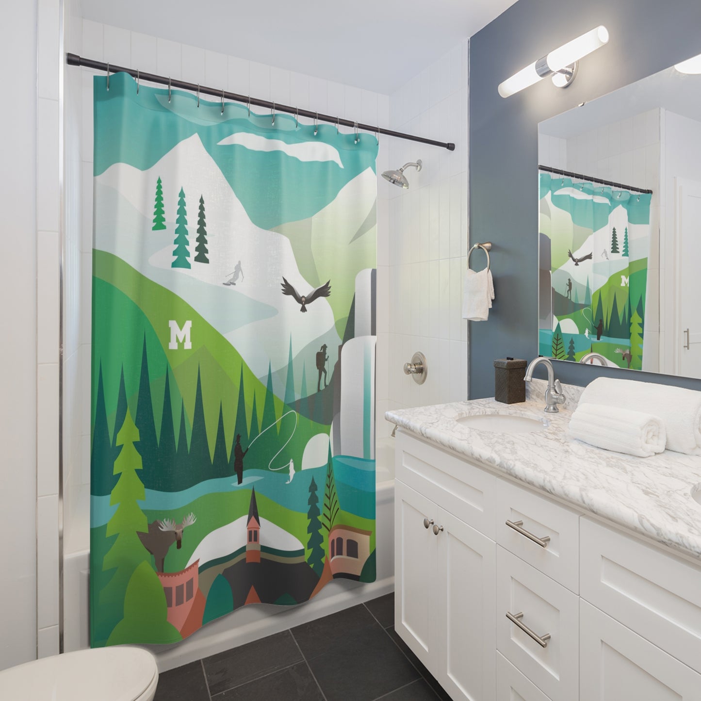 Bozeman Shower Curtain