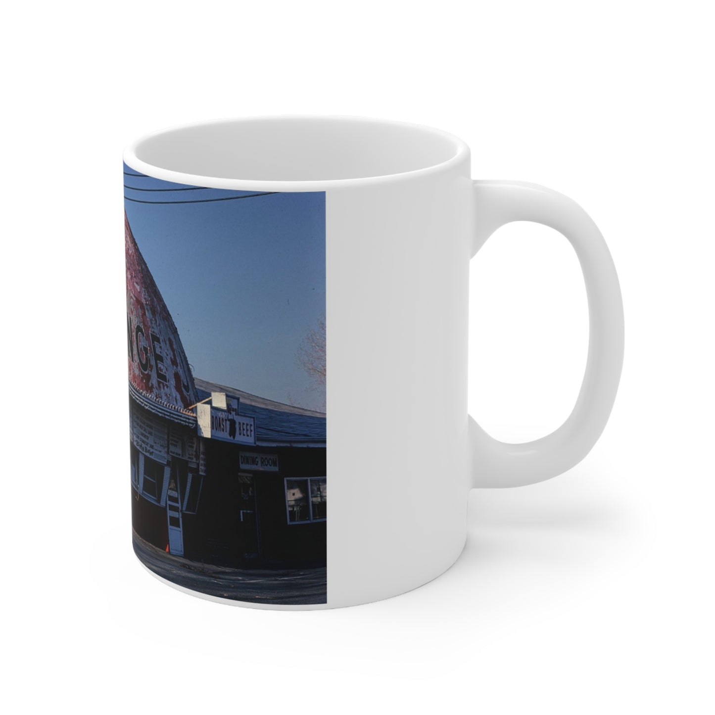 ROADSIDE MUGS - Orange Ceramic Mug 11oz