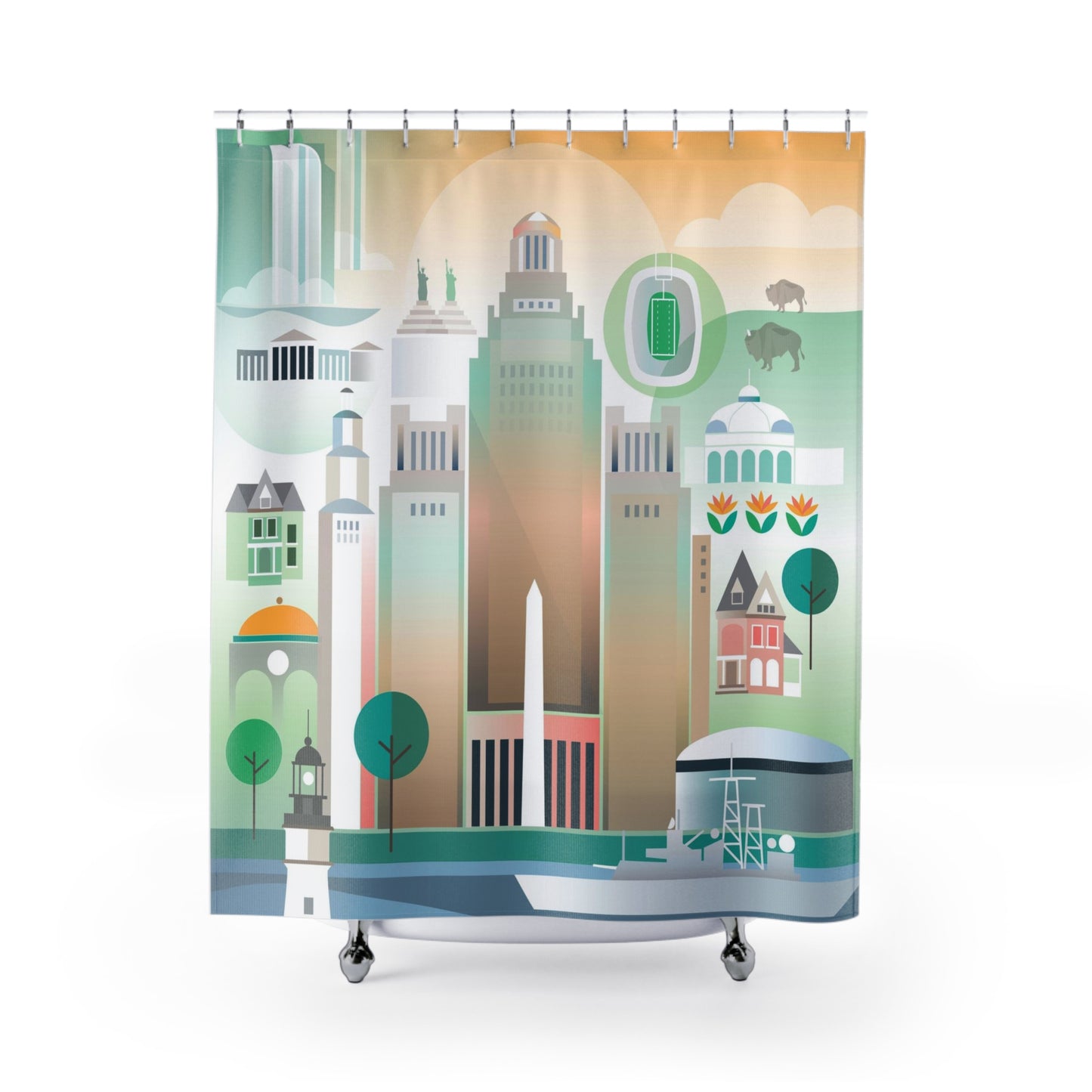 Buffalo, New York Shower Curtain