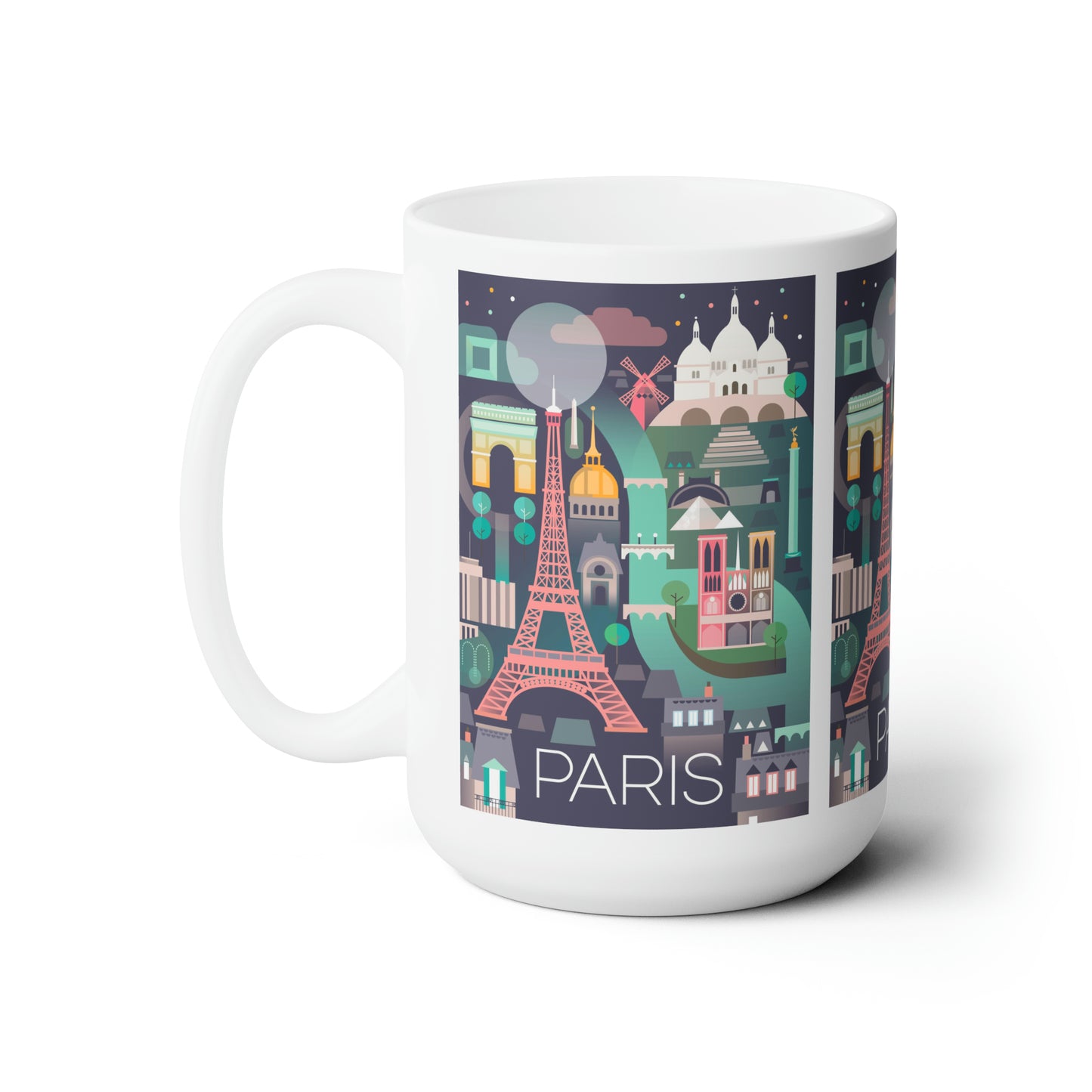 Paris Ceramic Mug 11oz or 15oz