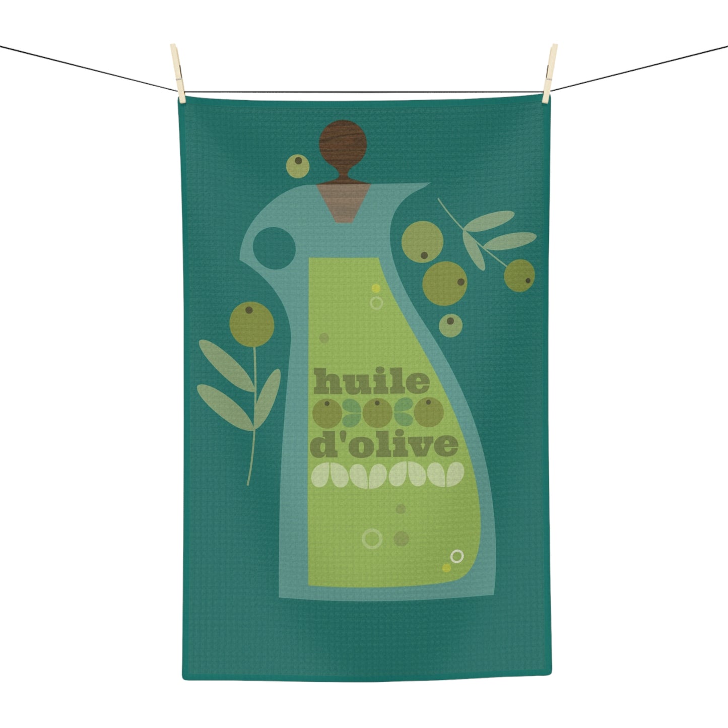 Olive Oil Pitcher Microfiber Tea Towel