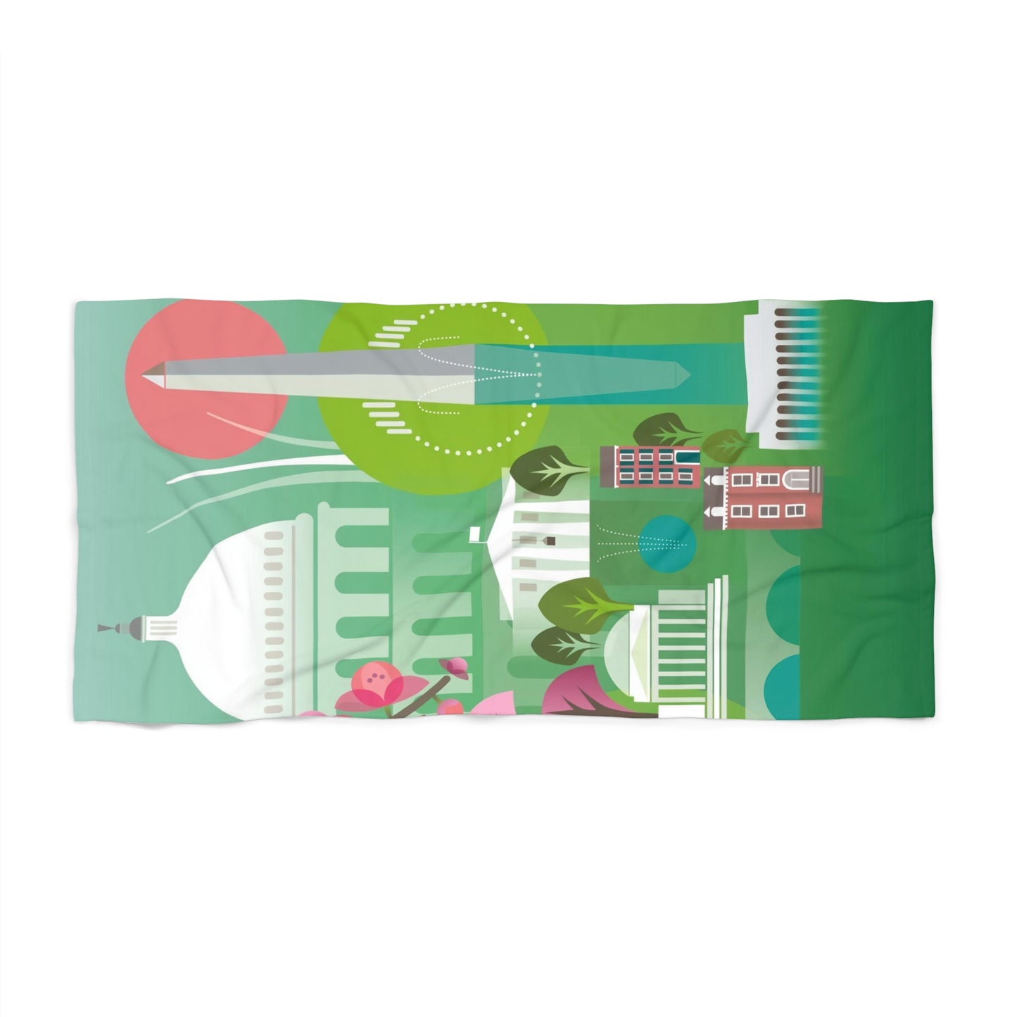 Washington DC Beach Towel