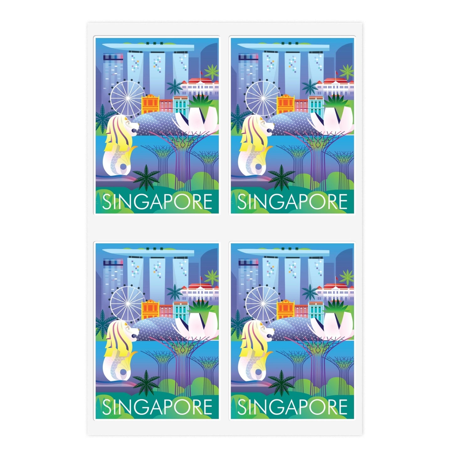 Singapore Sticker Sheet